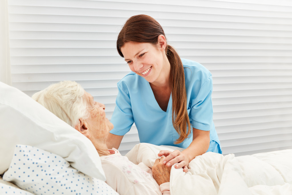 nurse and patient home care